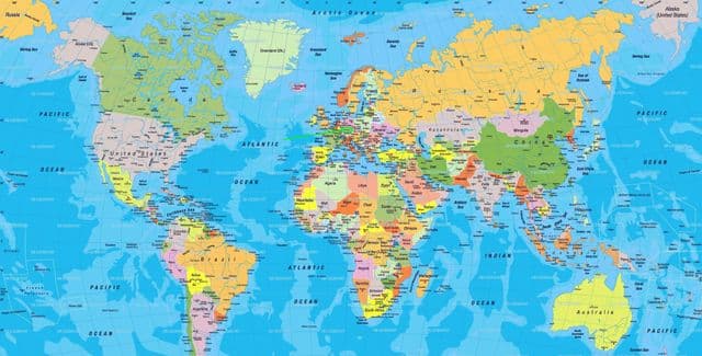 местоположение Франкфурта на карте мира