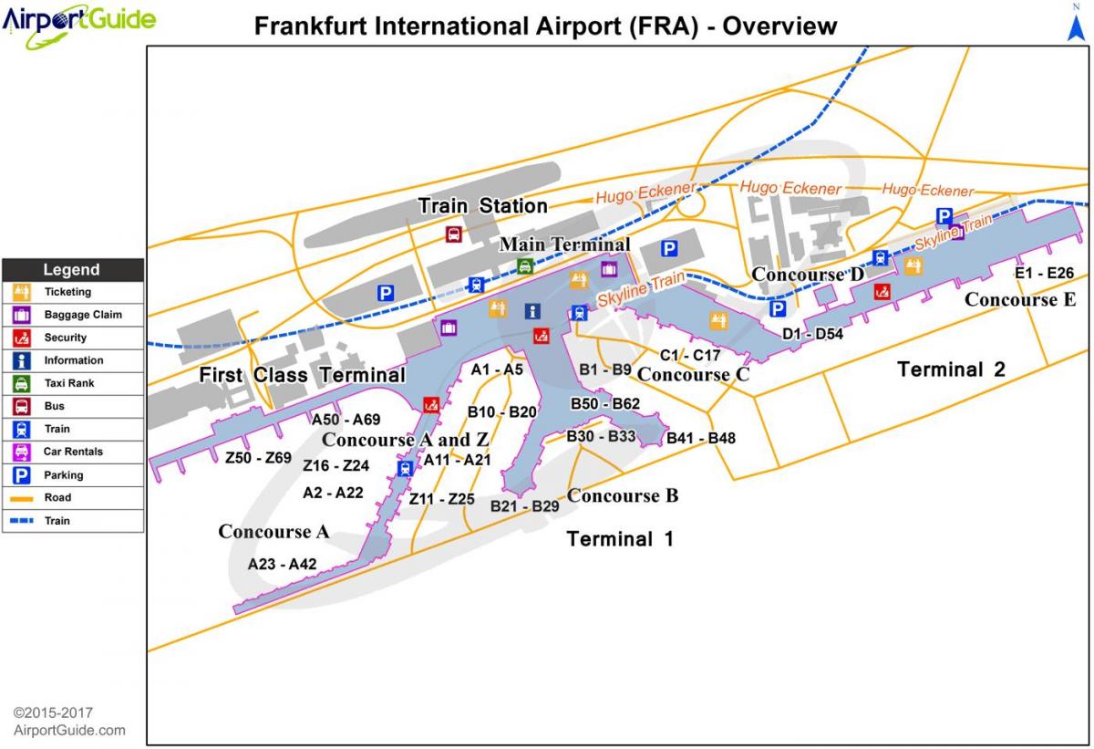 карта аэропортов Франкфурта